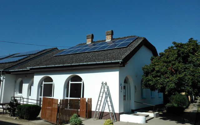 5 kW napelemes rendszer Bojt Községháza