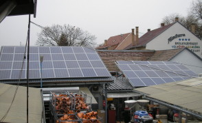 13,68 kW hálózatra tápláló napelemes rendszer